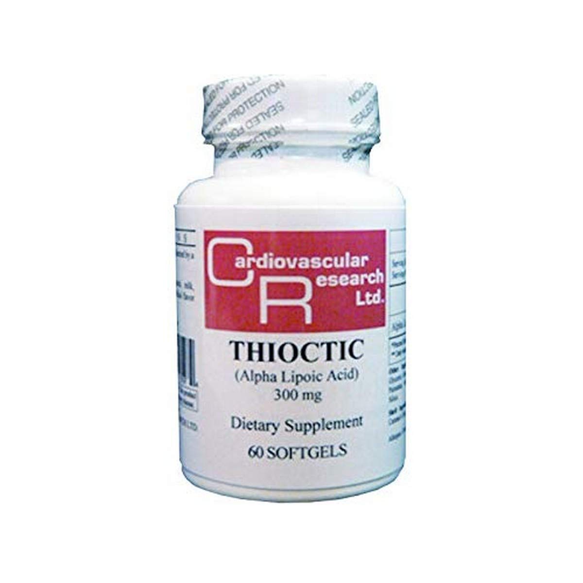 Cardiovascular Research Thioctic Alpha Lipoic Acid 300 mg - 60 Softgels