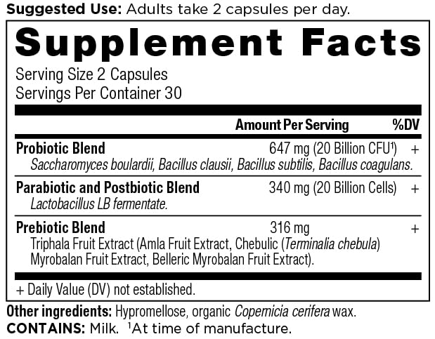 Ancient Nutrition SBO Probiotic Trinity Daily Care - 60 Capsules - image 2