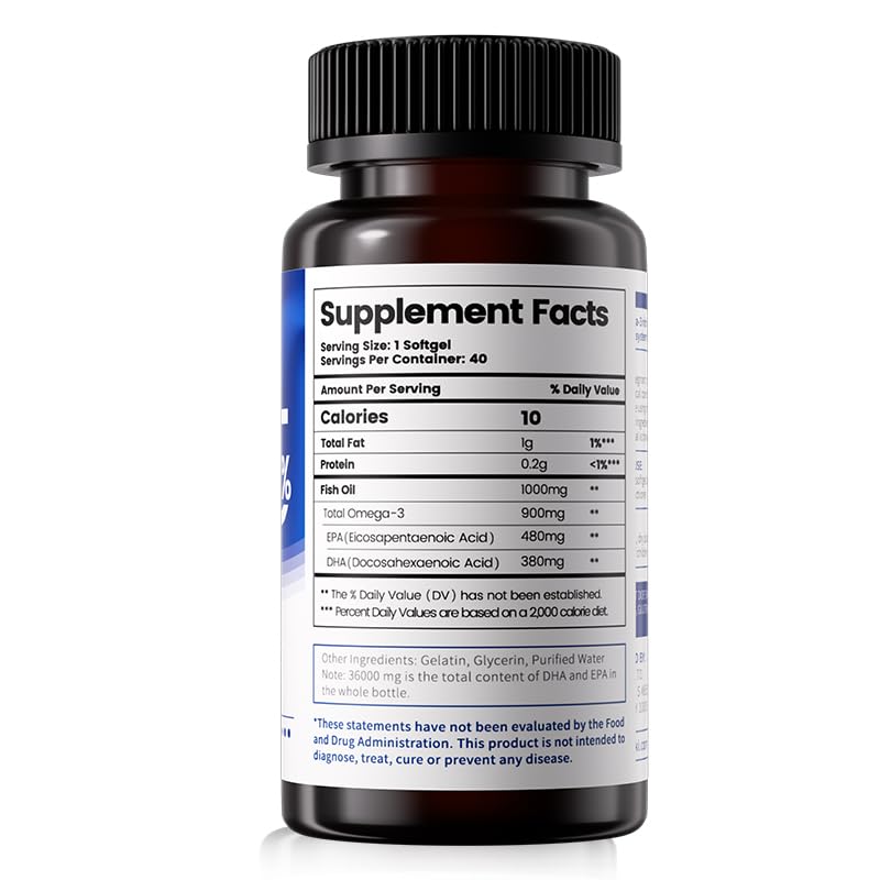 Losoki High Purity rTG Fish Oil Capsules - 40 Softgels - image 2