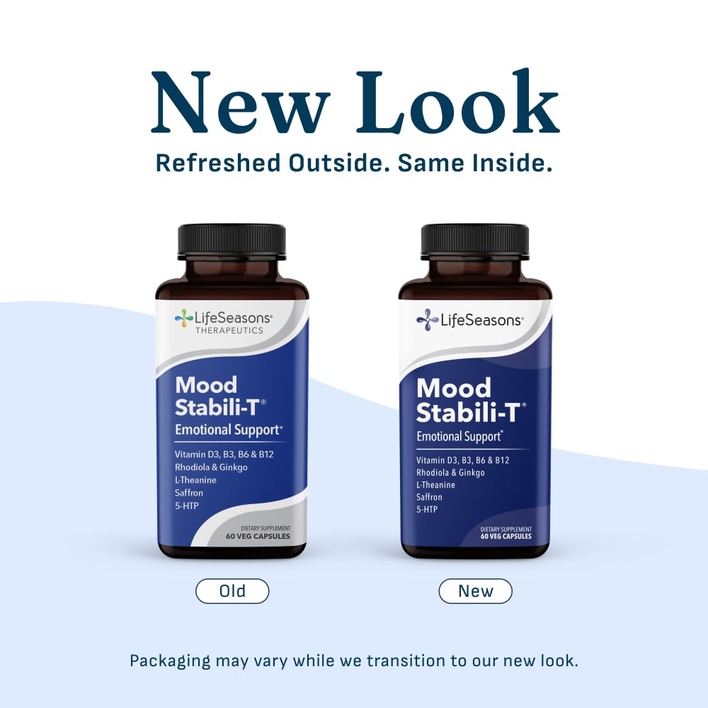 LifeSeasons Mood Stabili-T Emotional Support Supplement - 60 Vegetarian Capsules - image 6