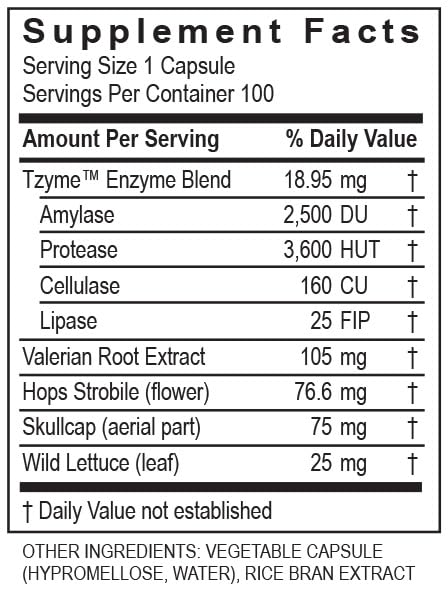 Transformation CalmZyme Enzyme Supplement - 100 Capsules - image 4