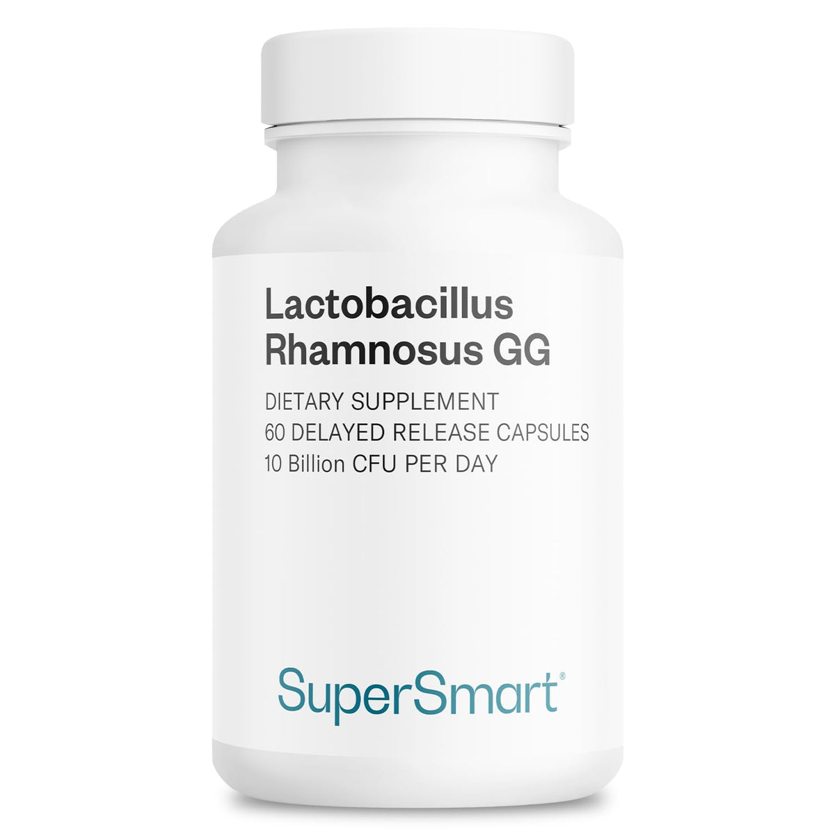 Supersmart Lactobacillus Rhamnosus GG 10 Billion CFU Probiotic - 60 Capsules