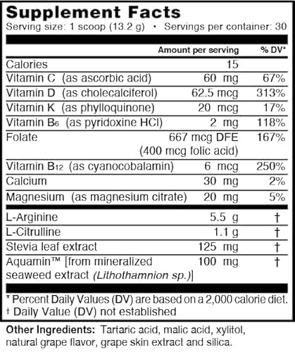 L-Arginine Pro Powder Drink Mix with L-Citrulline - 30 Servings - image 2