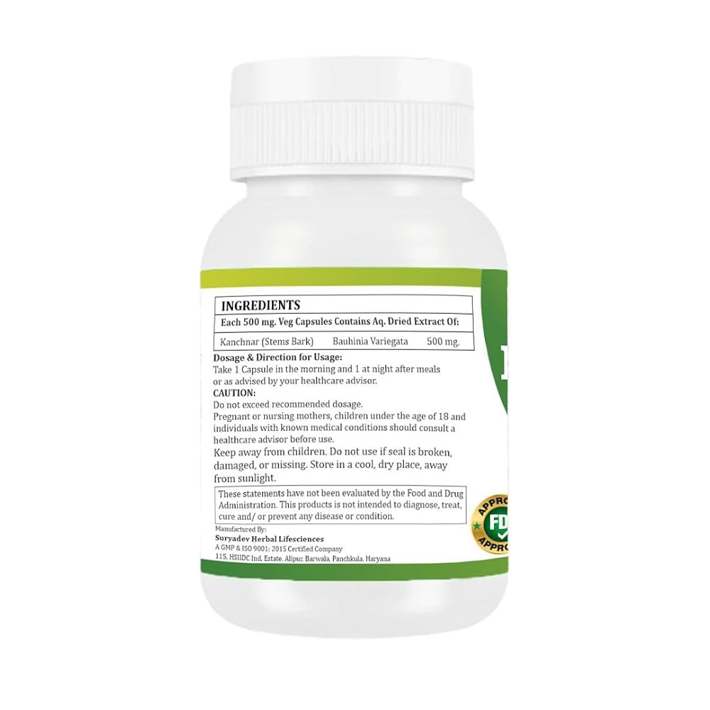 Morsan Kanchnar Capsules 500mg Bauhinia Variegata Extract - image 5