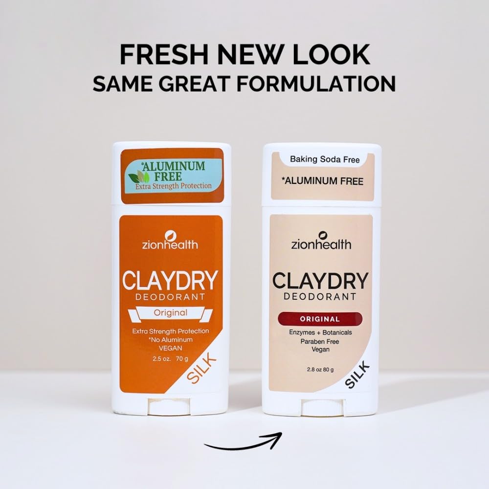 Zion Health Clay Dry Silk Original Deodorant - 2.8 oz Stick - image 2