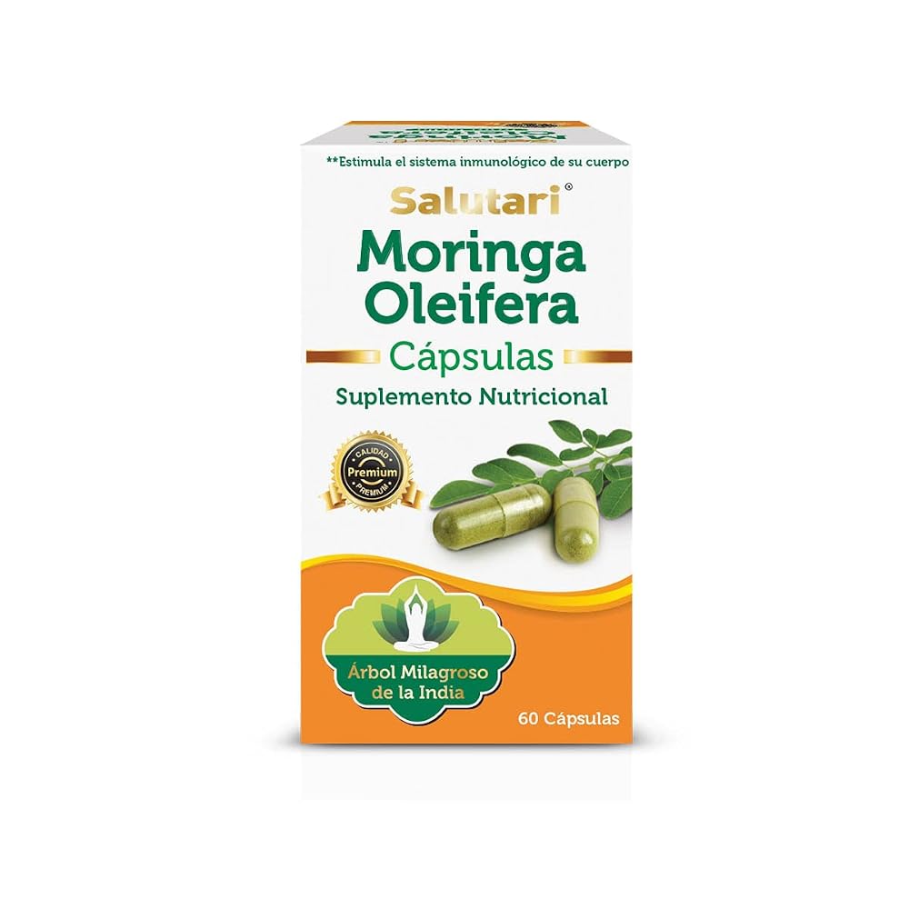 SALUTARI Moringa Leaf Powder Capsules 1260 mg - 60 Vegetarian Capsules - image 2
