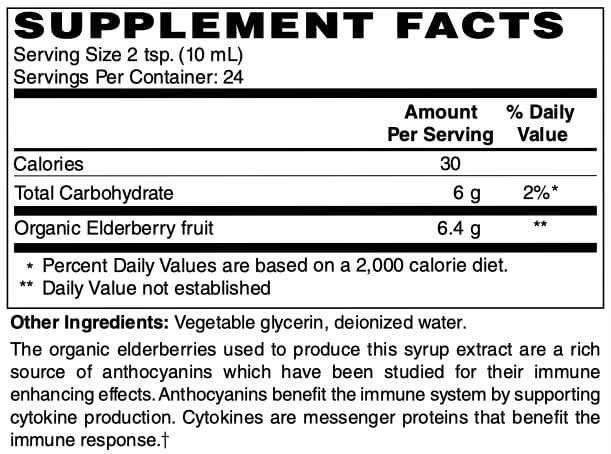 Netrition Elderberry Extract Vegan Syrup - 8 fl. oz - image 2