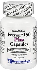Breckenridge Ferrex 150 Iron Supplement - 200 Capsules