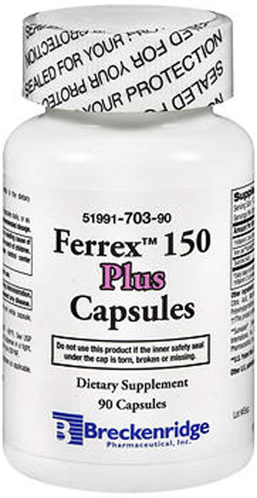 Breckenridge Ferrex 150 Iron Supplement - 200 Capsules