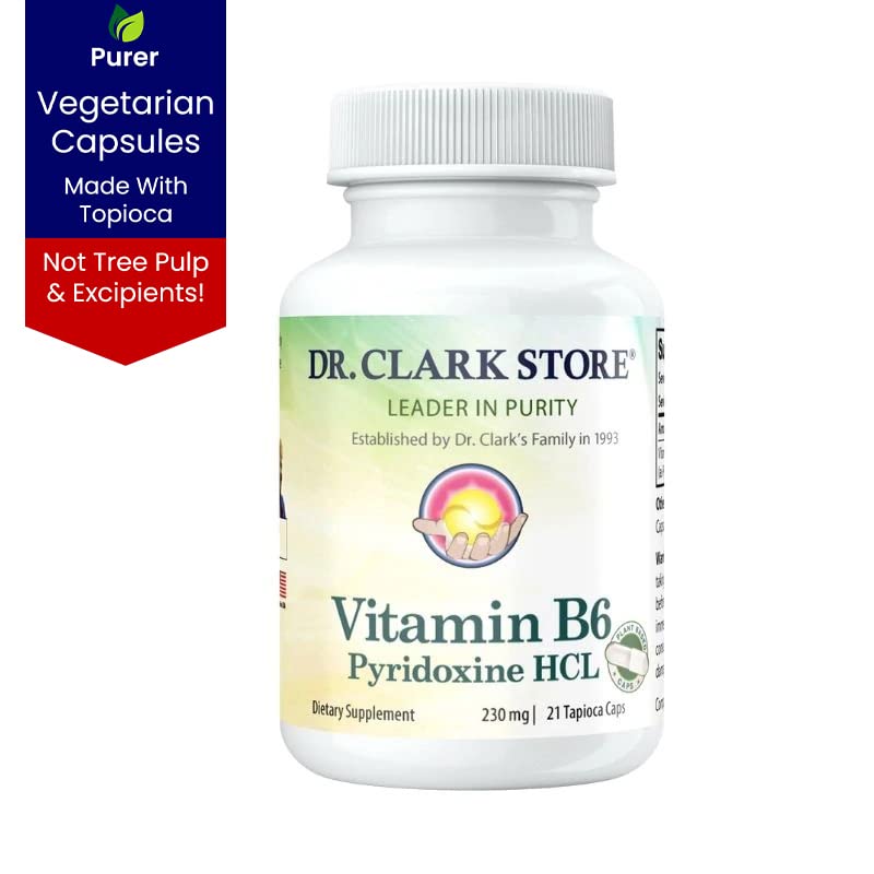 Dr Clark Vitamin B6 Supplement 230 mg - 21 Capsules - image 4