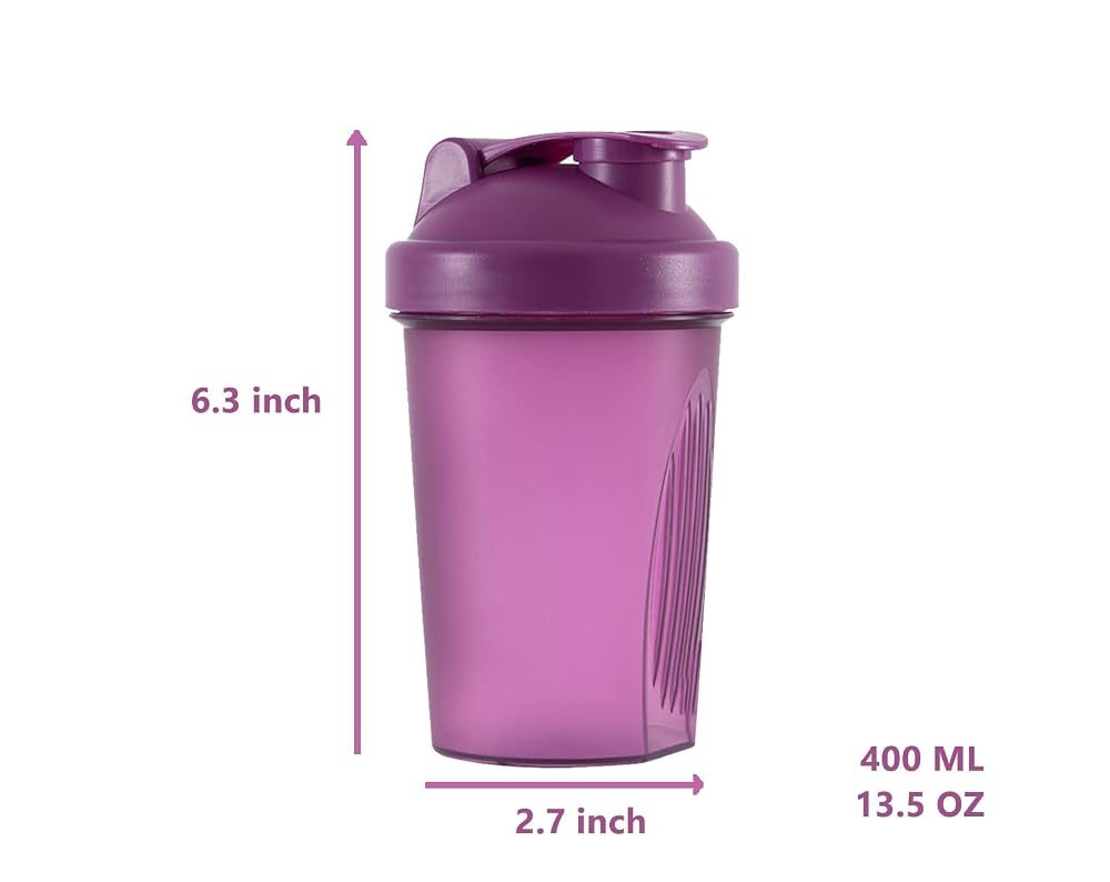 ANNAKIKI Shaker Bottle with Wire Whisk Balls - 2 Pack - image 2