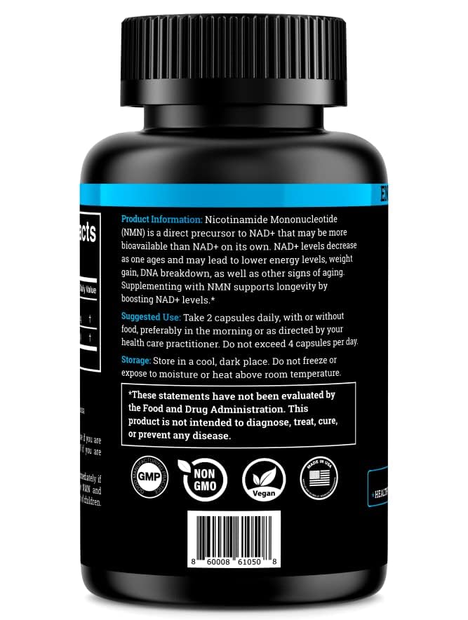 Black Forest NMN 1000mg Nicotinamide Mononucleotide - 60 Capsules - image 3
