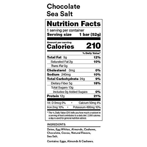RXBAR Chocolate Sea Salt Protein Bar - 4 Count - image 6