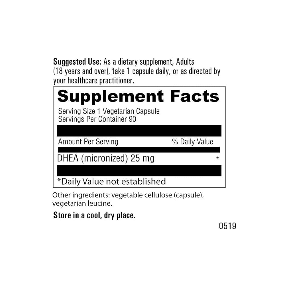 Julia T. Hunter M.D. Optimal DHEA 25mg - 90 Capsules - image 3