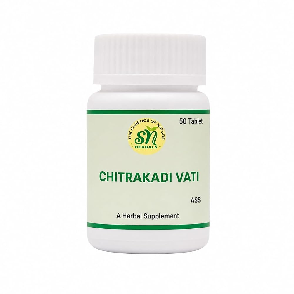 SN Herbals Chitrakadi Vati Ayurvedic Herbal Tablets - 50 Tablets