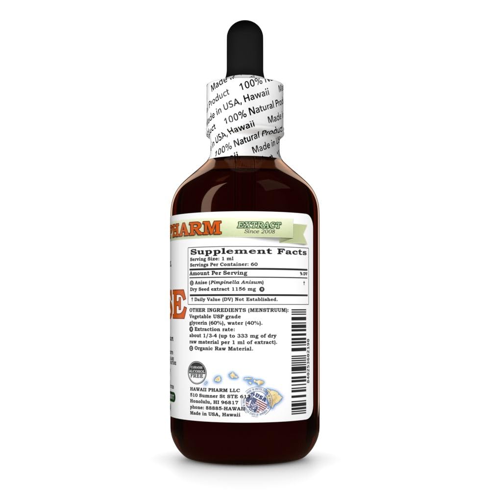 Hawaii Pharm Anise Seed Alcohol-Free Extract - 2 fl oz - image 3