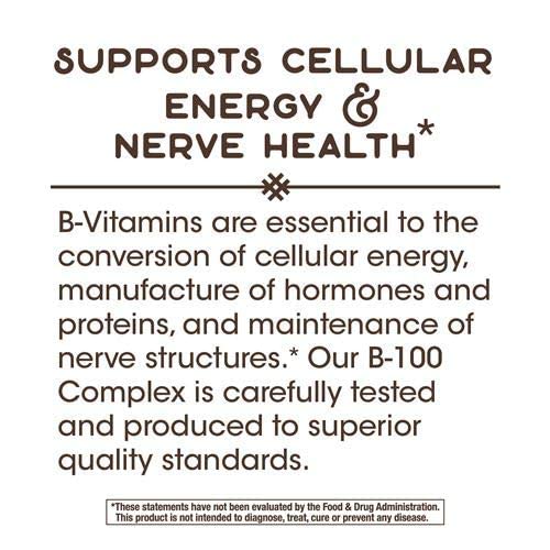 Nature's Way Vitamin B-100 Complex for Energy and Nerves - 60 Capsules - image 6