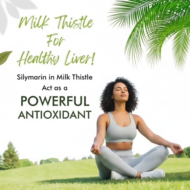 Milk Thistle Extract 800mg Silymarin for Liver Support - 30 Vegetarian Capsules - image 5