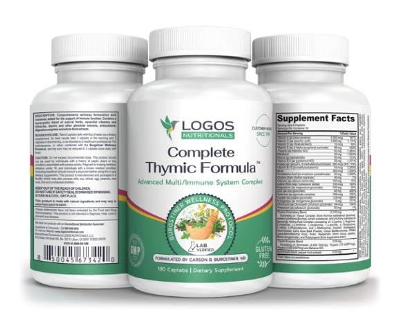 logos nutritionals Complete Thymic Formula Multivitamin - 120 Capsules