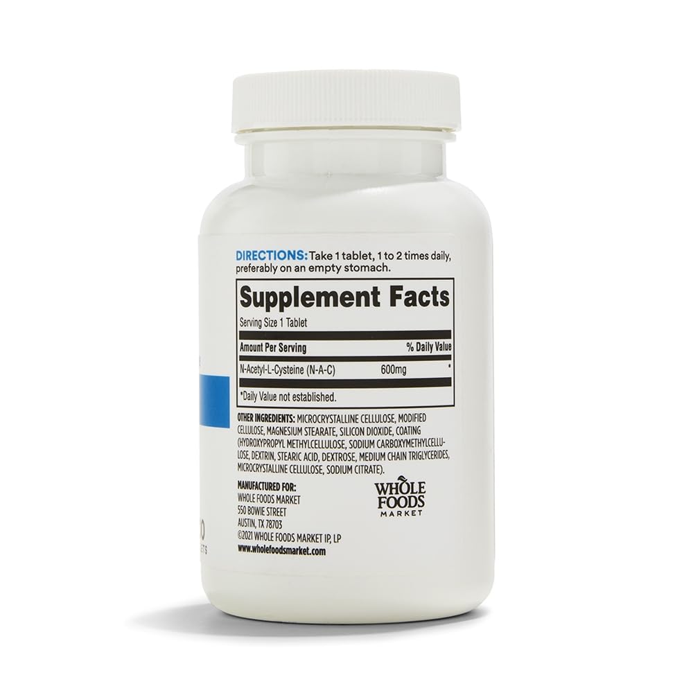 365 by Whole Foods Market NAC Sustained Release 600mg - 100 Tablets - image 2