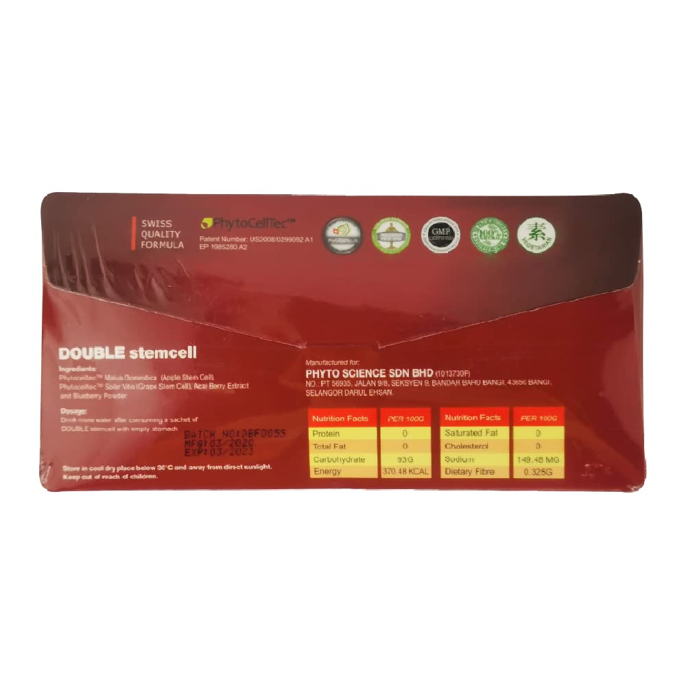 Phytocelltec Double Stem Cell Anti-Aging Supplement Powder - 14 Sachets - image 5
