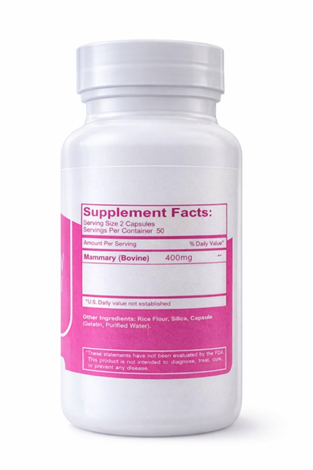 SOR, Inc. SOR Super R Mammary Glandular Supplement 400 mg - 100 Capsules - image 2