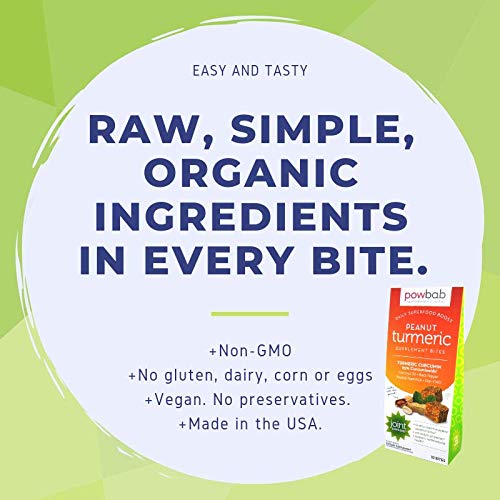 powbab Peanut Turmeric Bites Organic Curcumin - image 6
