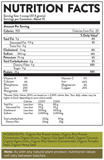 THE HALLELUJAH DIET Hallelujah Diet Organic Essential Protein Powder