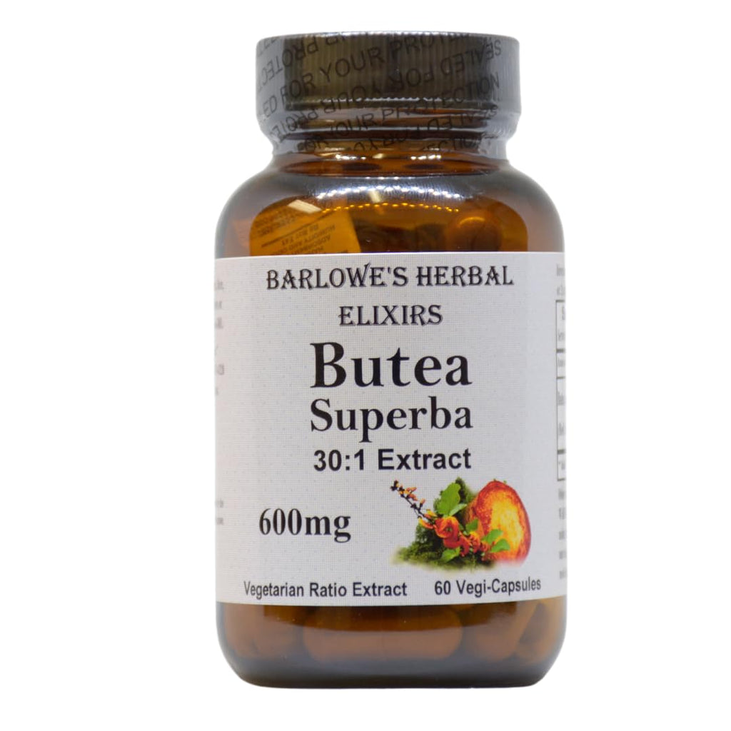 Barlowe's Herbal Elixirs Butea Superba Extract 600mg - 60 Vegan Capsules