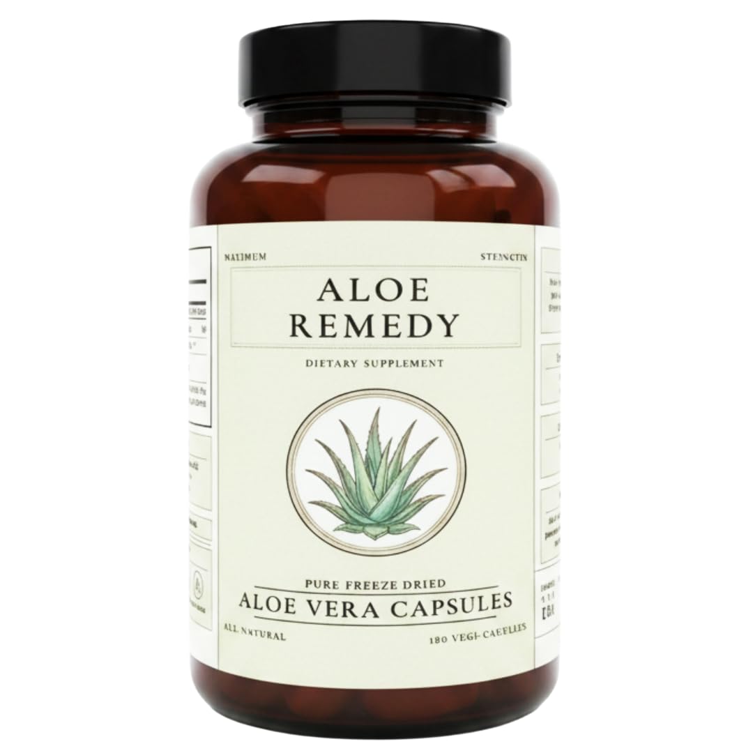 Aloe Remedy Aloe Vera Capsules for Bladder Comfort - 180 Vegan Capsules