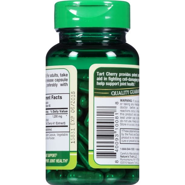 Nature's Truth Ultra Tart Cherry 1200 mg Capsules - 360 Capsules - image 3