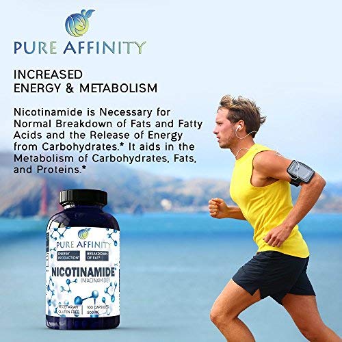 Pure Affinity LLC B3 Nicotinamide 500 mg Effective Flush-Free Niacin.