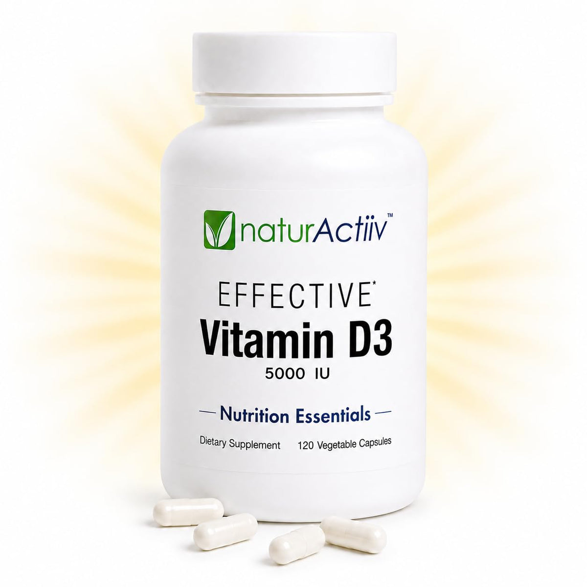 naturActiiv Organic Vitamin D3 5000 IU - 120 Capsules - image 8