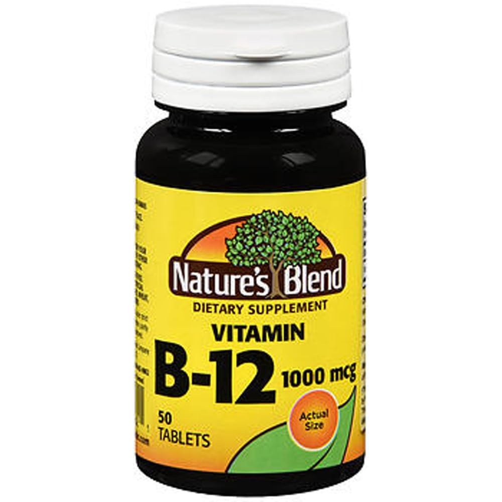 Nature's Blend Vitamin B-12 1000mcg Tablets - 100 Count
