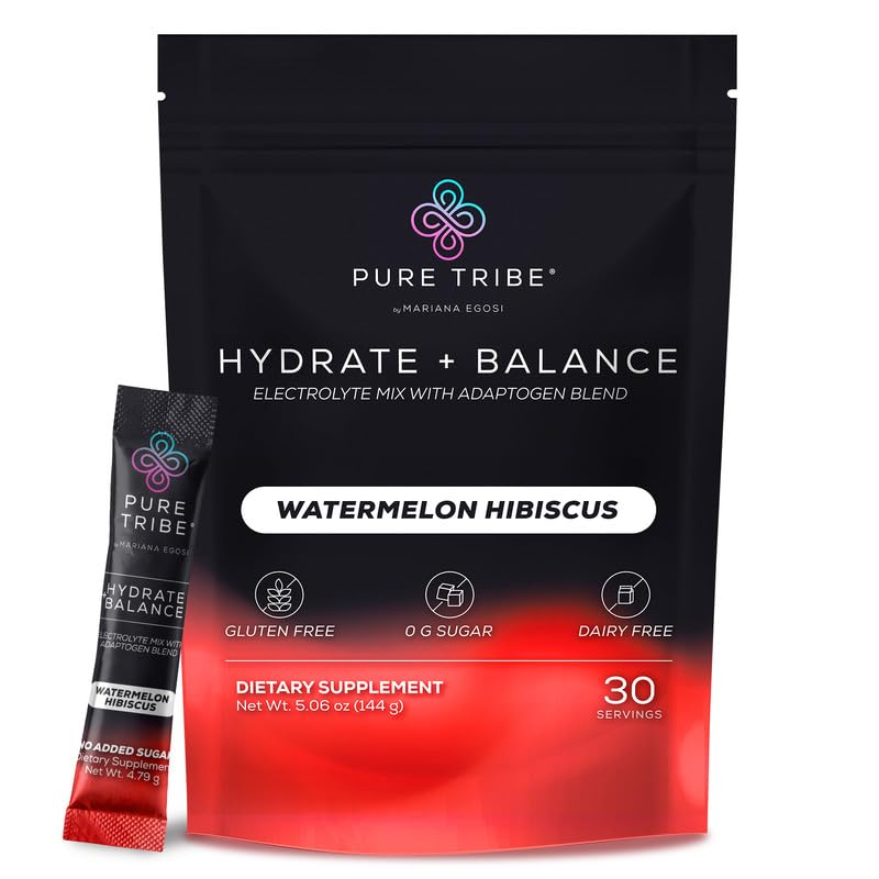 PURE TRIBE Instant Hydration Electrolytes Powder Packets