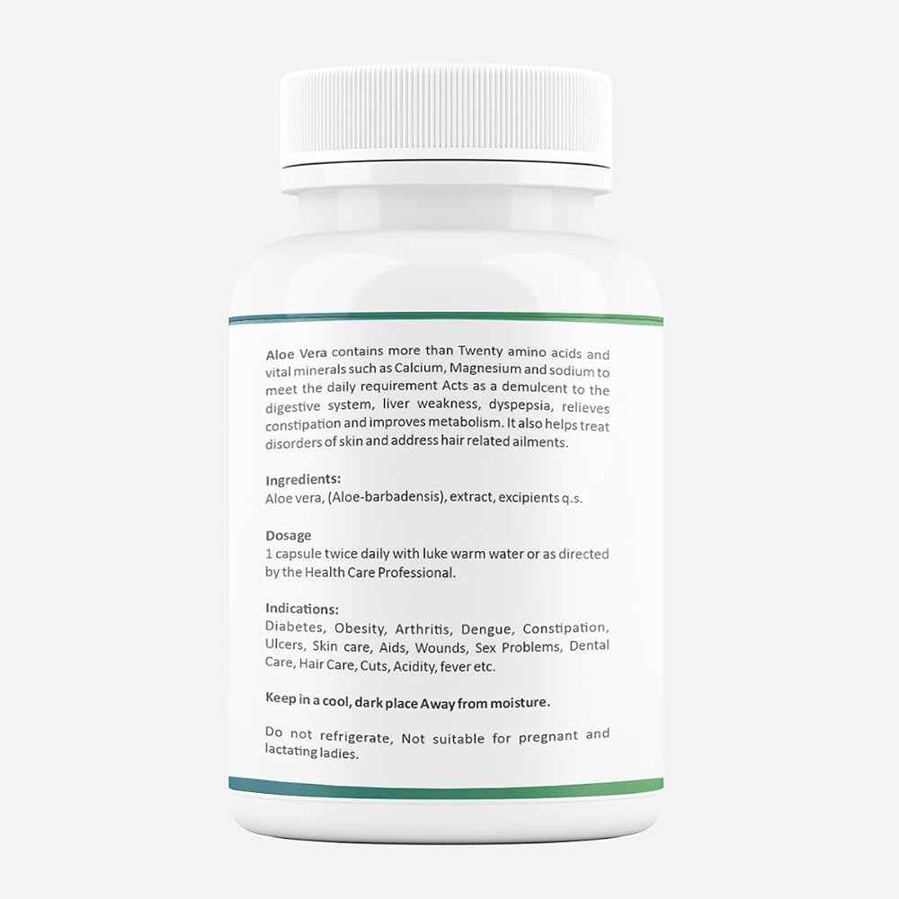 FOUNTINA Aloe Vera Capsules - 60 Count - image 2