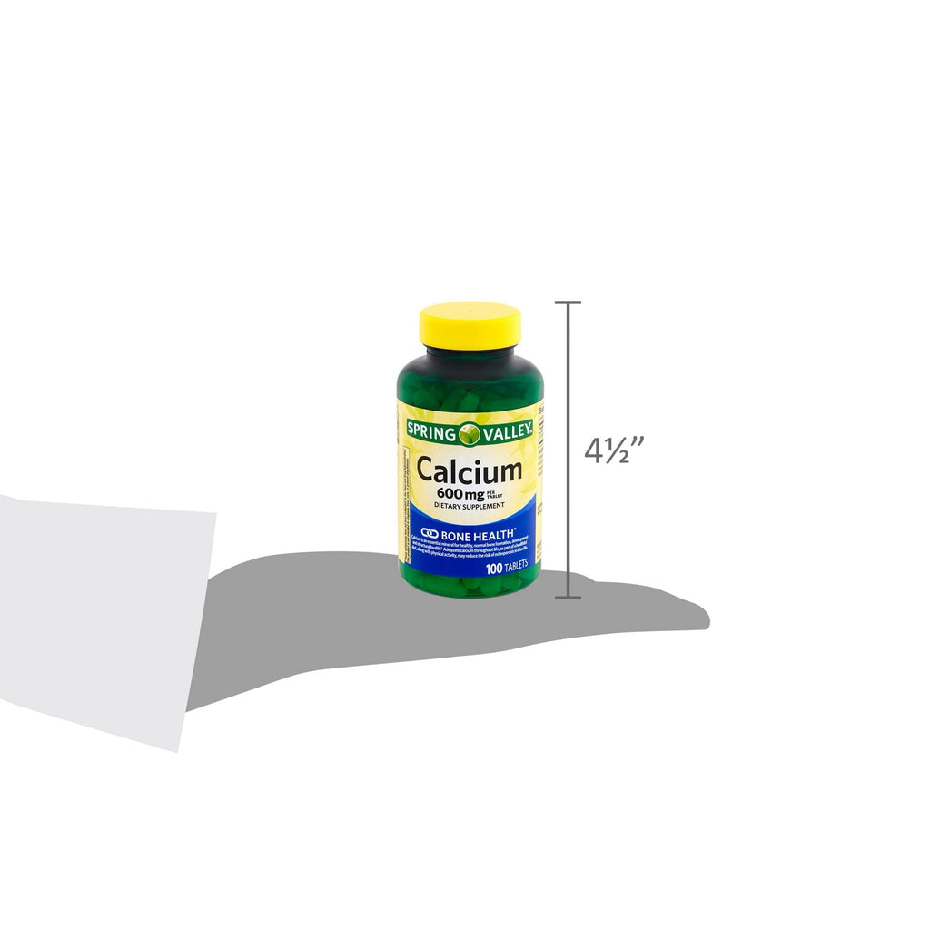 Generic Spring Valley Calcium 600mg Tablets for Bone Health - 300 Tablets - image 7