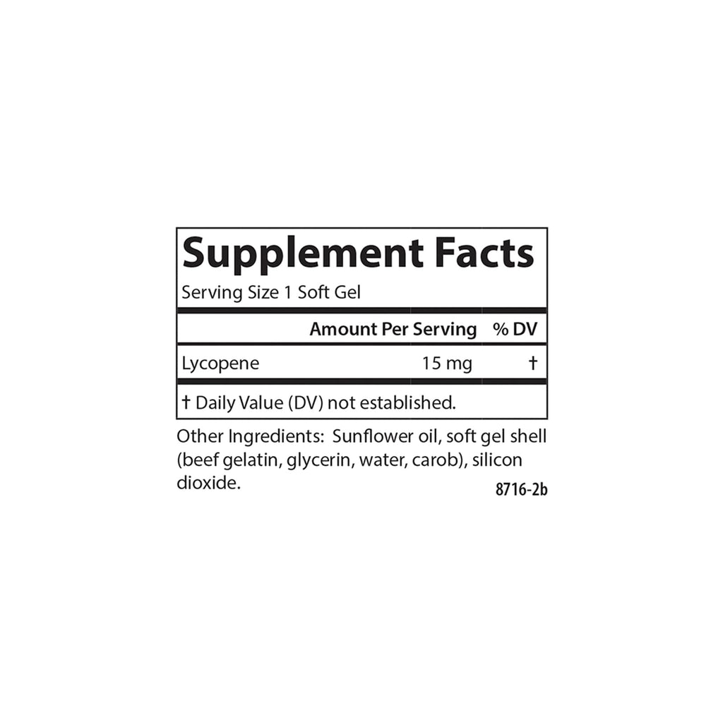 Carlson Lycopene 15 mg Prostate Health - 60 Softgels - image 4
