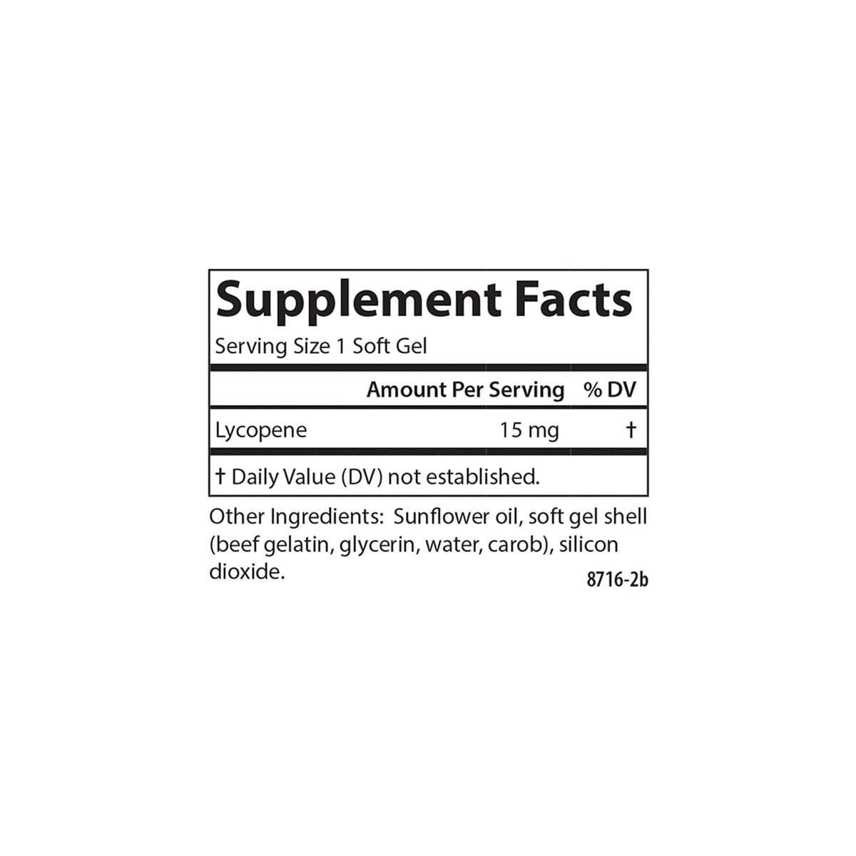Carlson Lycopene 15 mg Prostate Health - 60 Softgels - image 4