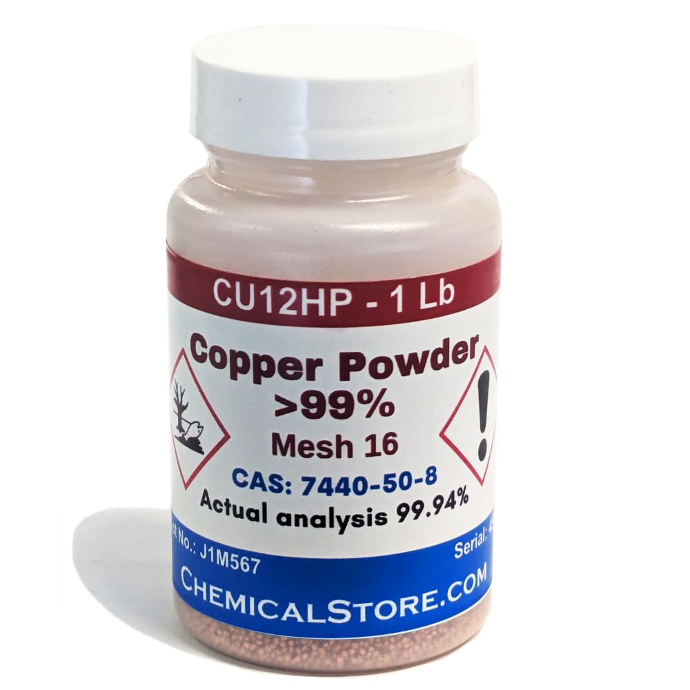 CHEMICALSTORE.COM Copper Granules 10-16 Mesh - 1 Lb