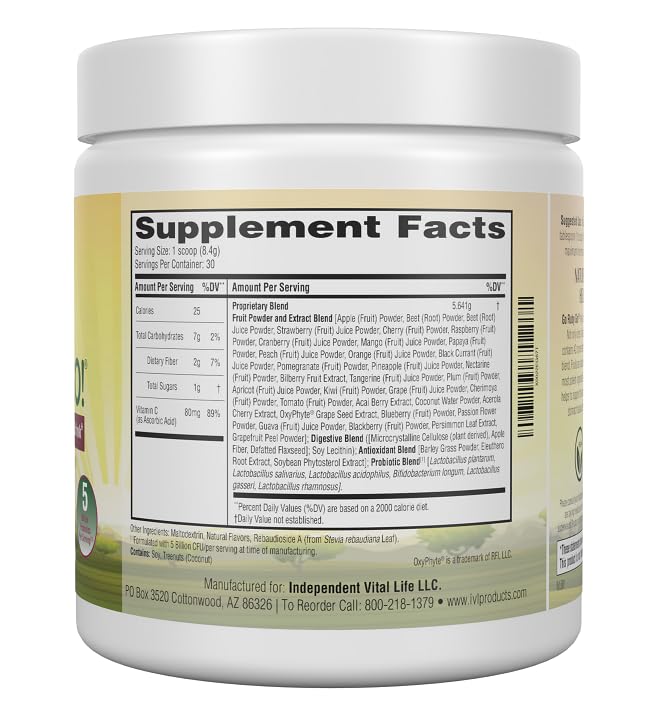 IVL GO Ruby GO Red Superfood Powder - 8.88 oz - image 2