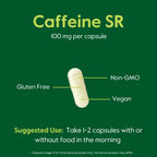 BESTVITE Caffeine 100mg SR Sustained Release - 120 Vegetarian Capsules - image 5
