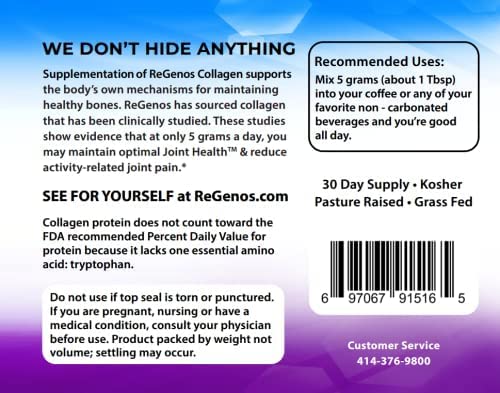 ReGenos Joint Health Collagen Peptides Powder - 30 Day Supply - image 3