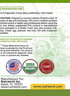 NutreeVit Pure Organic Spirulina & Chlorella Extract - 200 Vegetarian Capsules - image 2