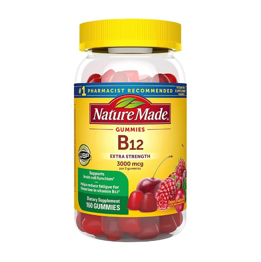Nature Made B12 Gummies Extra Strength 3000 MCG - 160 Gummies