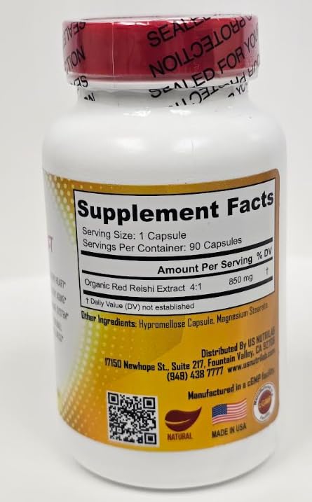 LifeWell Organic Red Reishi Extract - 90 Capsules - image 2