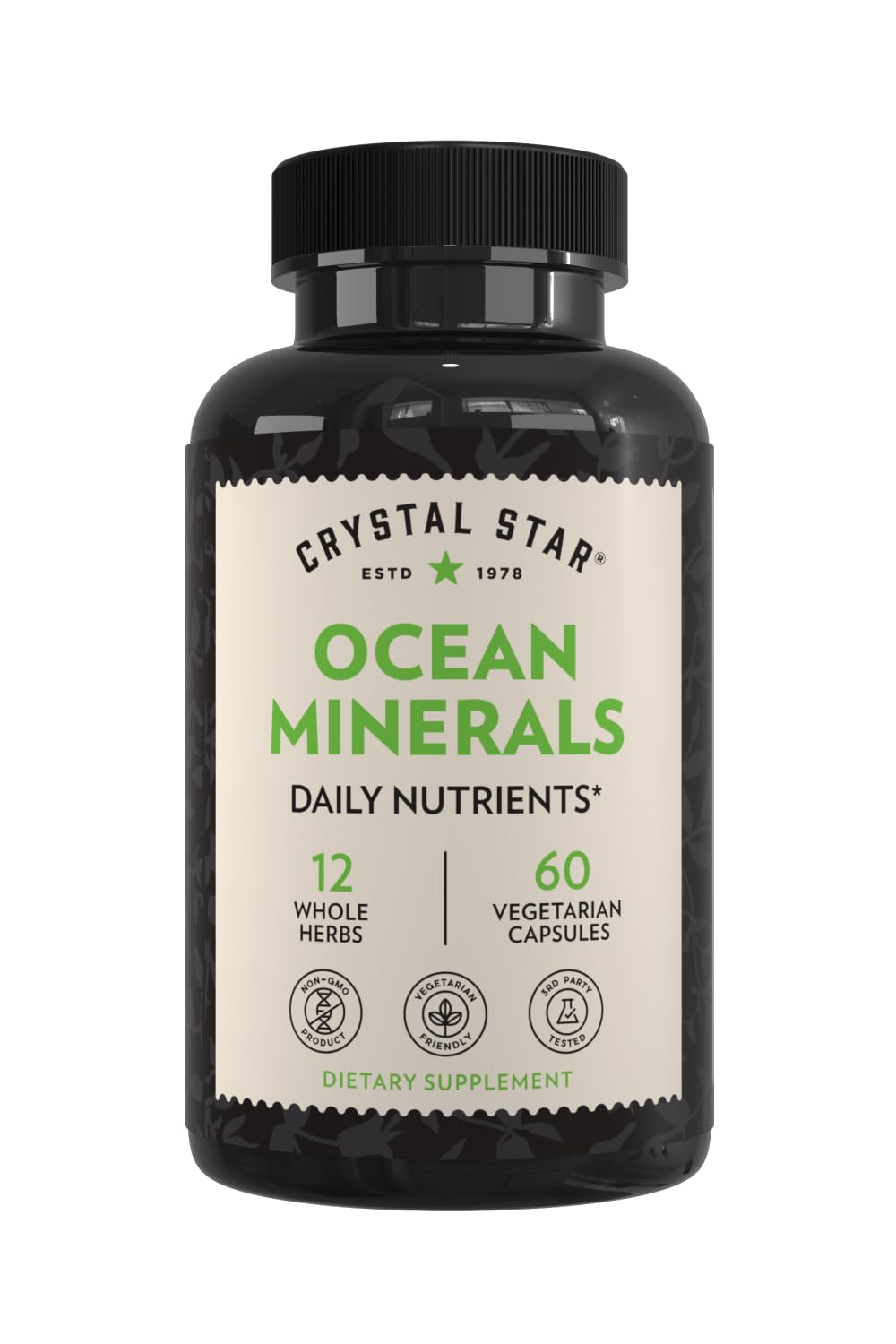 Crystal Star Ocean Minerals Supplement for Bone Health - 60 Capsules