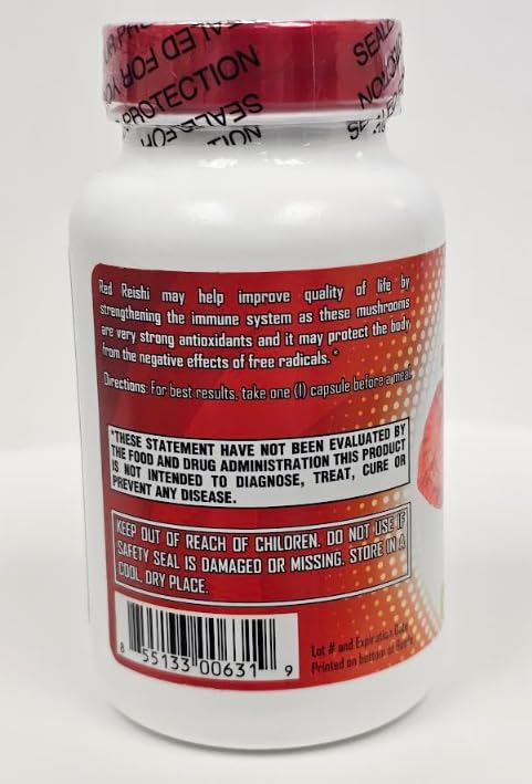 LifeWell Organic Red Reishi Extract - 90 Capsules - image 3