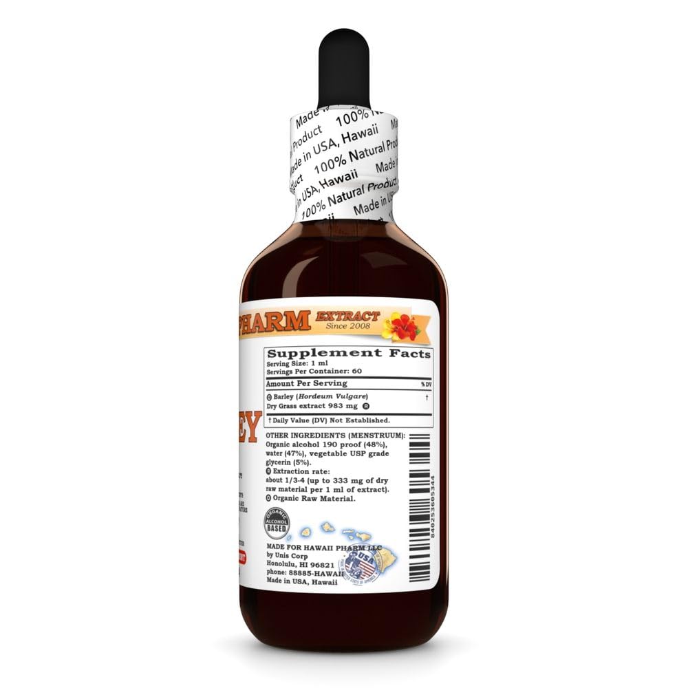 Hawaii Pharm Barley Grass Liquid Extract - 2 fl oz - image 3