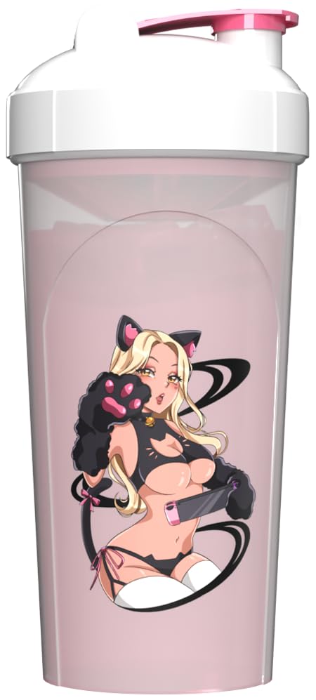 Generic Sexy Gamer Gear Shaker Bottle Anime Cup 25 oz - Bad Kitty - image 2